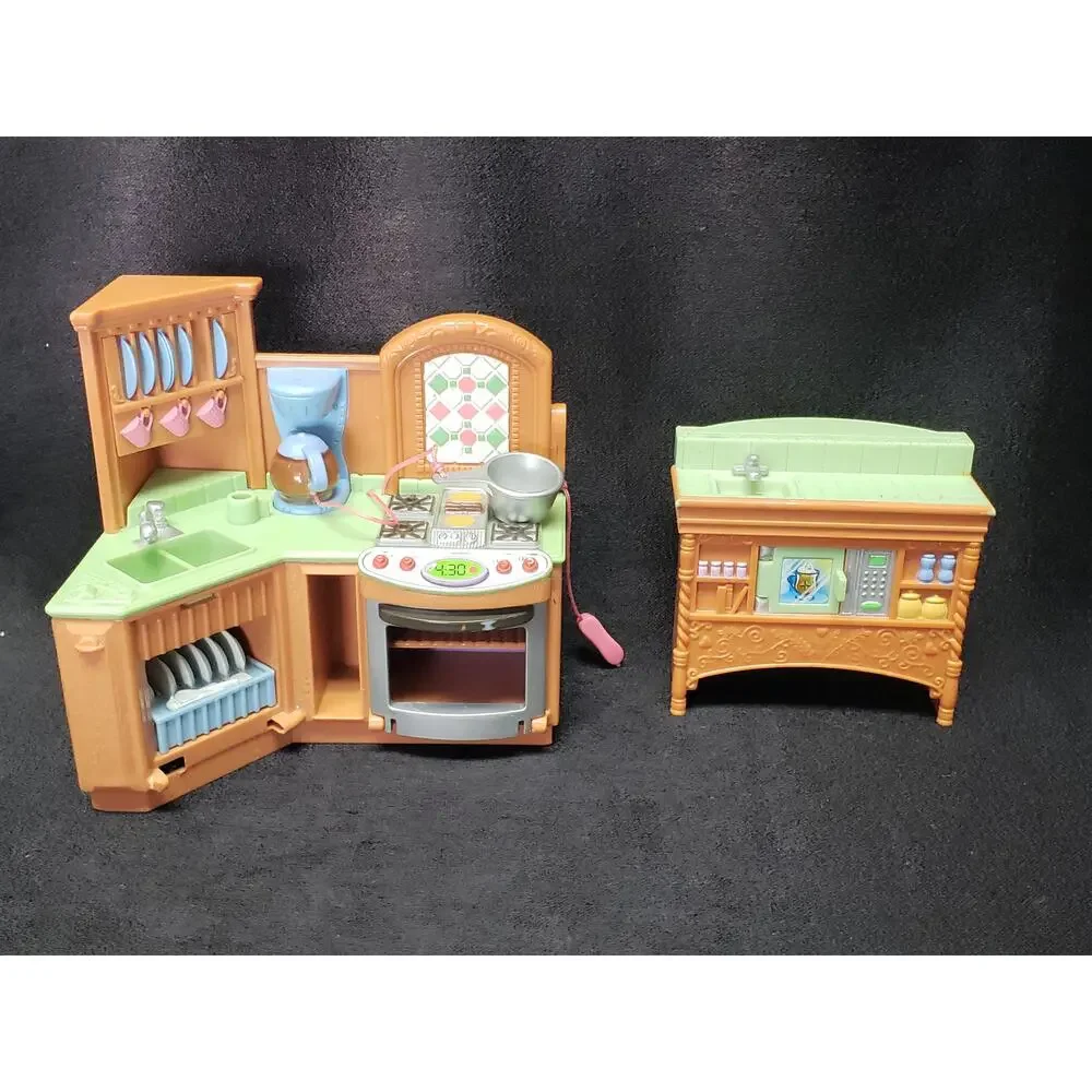 Fisher Price Loving Family Dollhouse Kitchen Appliances Stove Sink Counter Setup